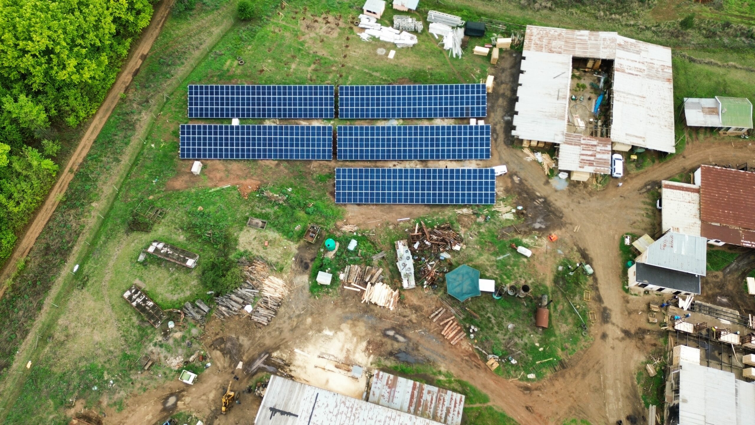 Surejoy Sawmills 340kW Ground Mount Grid Tied Solar System — installation photograph