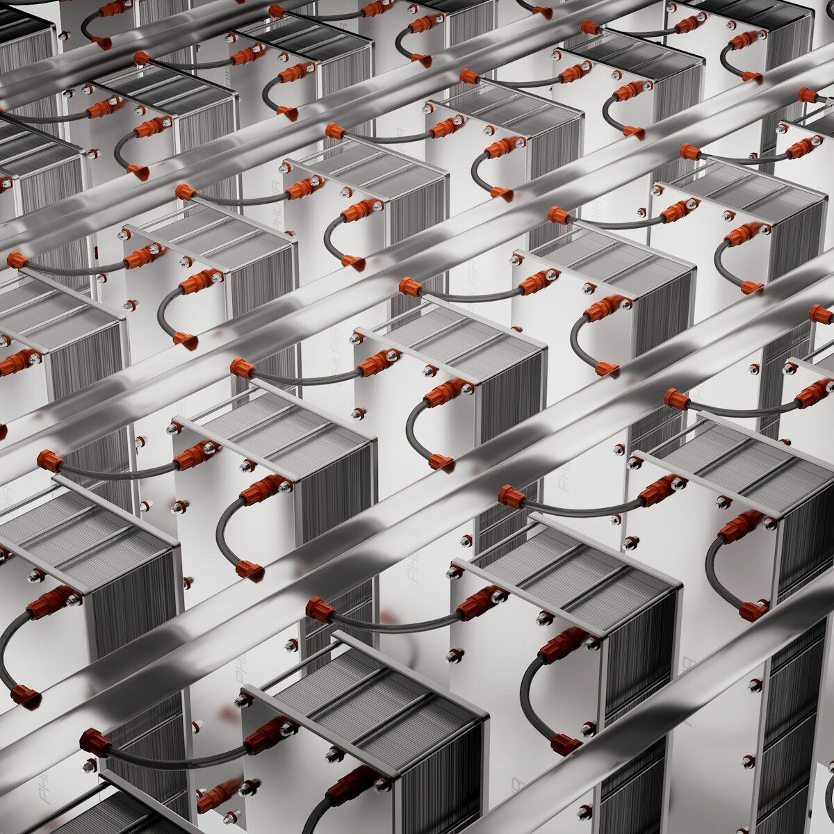 A large group of different types of batteries