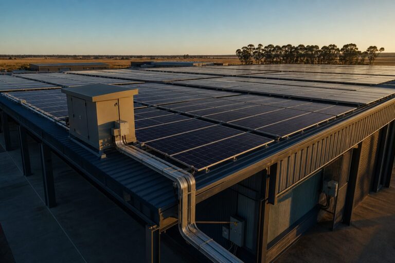 Commercial rooftop solar array on a South African warehouse, relevant to NERSA trading rules